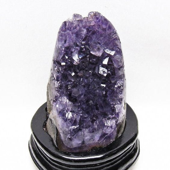 アメジスト クラスター ウルグアイ産 原石 amethyst 一点物 台座付属 送料無料 182-8038