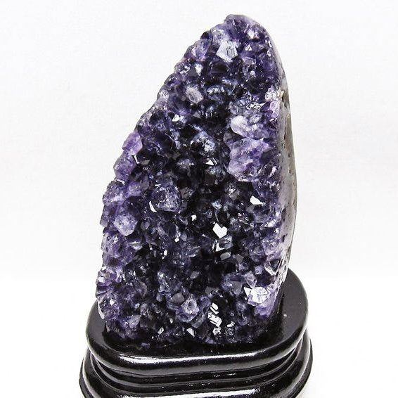 アメジスト クラスター ウルグアイ産 原石 amethyst 一点物 台座付属 送料無料 182-8041