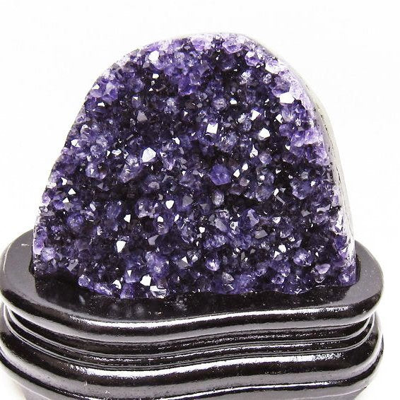 アメジスト クラスター ウルグアイ産 原石 amethyst 一点物 台座付属 送料無料 182-8054