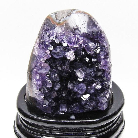 アメジスト クラスター ウルグアイ産 原石 amethyst 一点物 台座付属 送料無料 182-8056