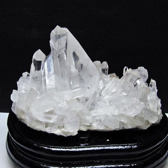 1.3Kg 水晶 クラスター マダガスカル産 台座付属 水晶 原石 一点物 182