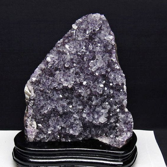 2.3Kg アメジスト クラスター ウルグアイ産 アメジスト 原石 amethyst 台座付属 花型 一点物 192-689