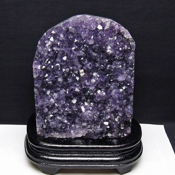2.6Kg アメジスト クラスター ウルグアイ産 アメジスト 原石 amethyst 台座付属 花型 一点物 192-690