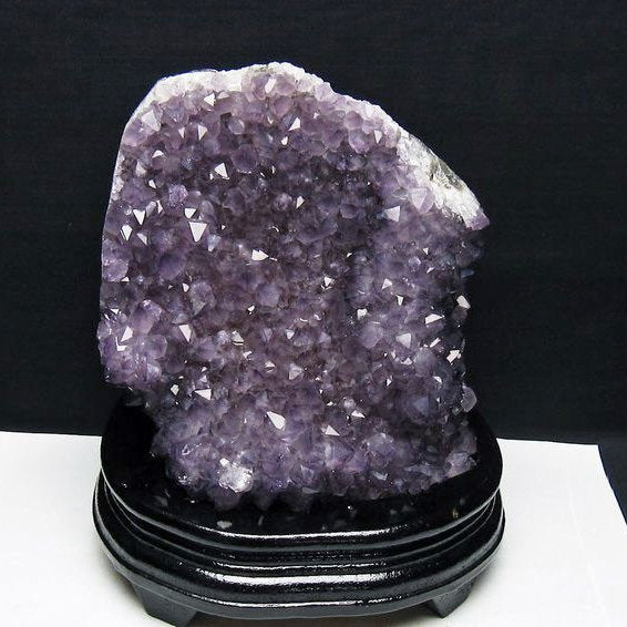 2.8Kg アメジスト クラスター ウルグアイ産 アメジスト 原石 amethyst 台座付属 花型 一点物 192-694