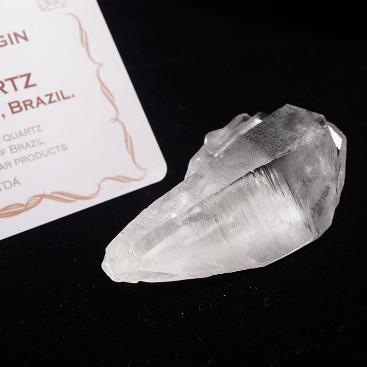 レムリアンシード 水晶 原石 ブラジル ミナスジェライス州 コリント産 証明書付属 一点物 271-359