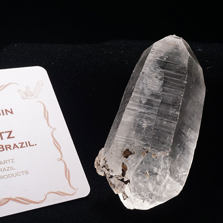 レムリアンシード 水晶 原石 ブラジル ミナスジェライス州 コリント産 証明書付属 一点物 271-362