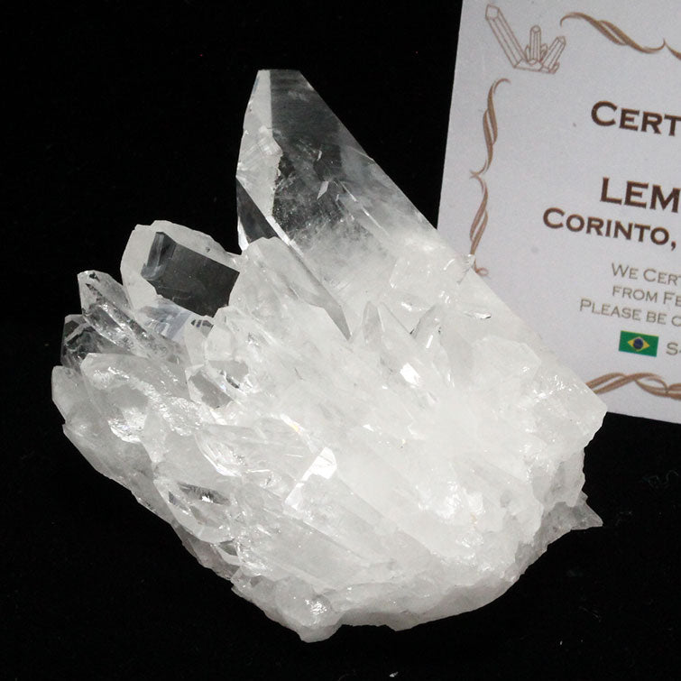 レムリアンシード 水晶 クラスター ブラジル ミナスジェライス州 コリント産 証明書付属 一点物 272-184