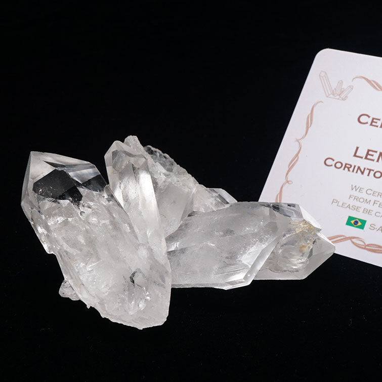 レムリアンシード 水晶 クラスター ブラジル ミナスジェライス州 コリント産 証明書付属 一点物 272-195