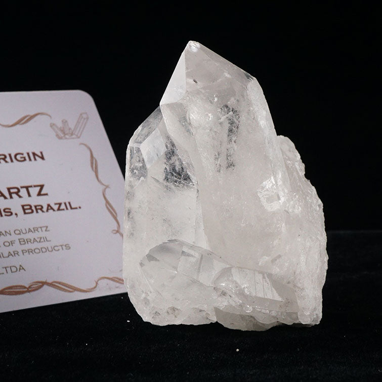 レムリアンシード 水晶 クラスター 原石 ブラジル ミナスジェライス州 コリント産 証明書付属 一点物 272-212