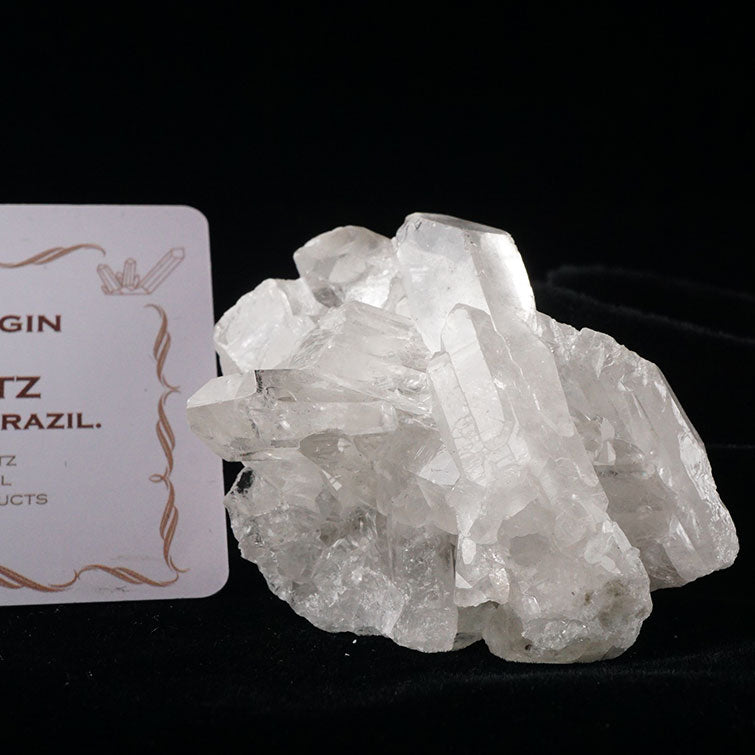 レムリアンシード 水晶 クラスター 原石 ブラジル ミナスジェライス州 コリント産 証明書付属 一点物 272-224