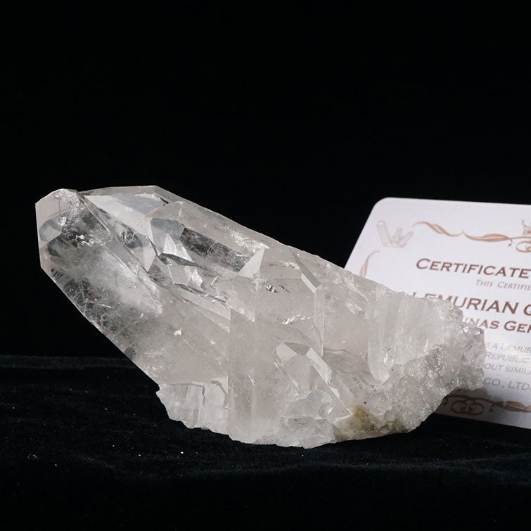 レムリアンシード 水晶 クラスター 原石 ブラジル ミナスジェライス州 コリント産 証明書付属 一点物 272-230