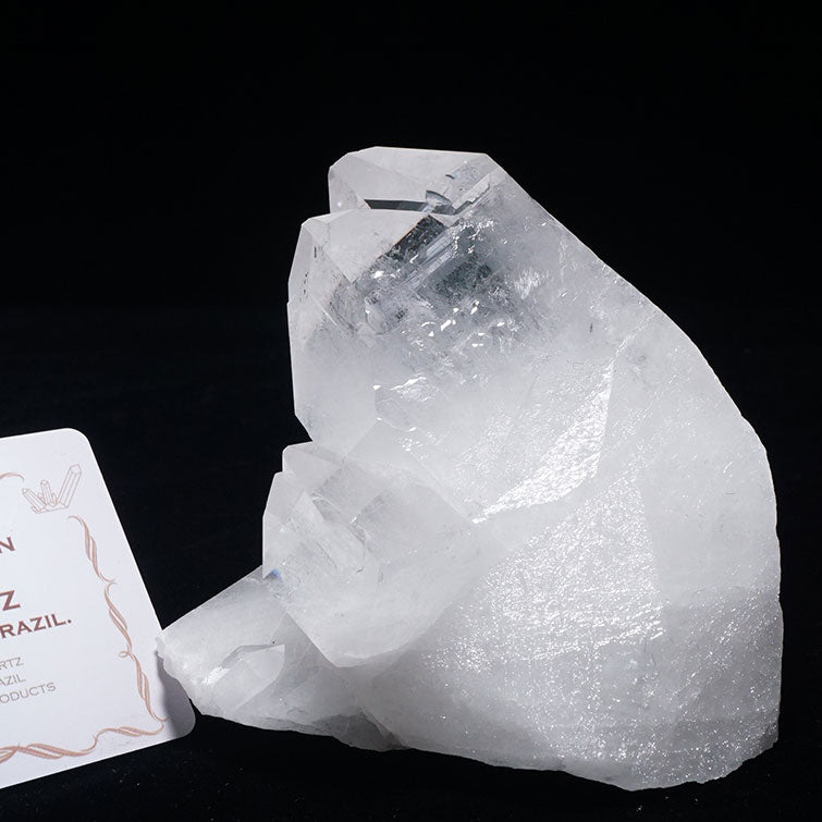 レムリアンシード 水晶 クラスター ブラジル ミナスジェライス州 コリント産 証明書付属 一点物 282-313