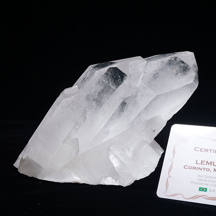 レムリアンシード 水晶 クラスター ブラジル ミナスジェライス州 コリント産 証明書付属 一点物 282-322