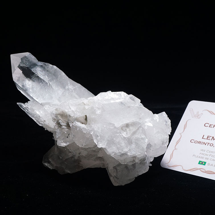 レムリアンシード 水晶 クラスター ブラジル ミナスジェライス州 コリント産 証明書付属 一点物 282-337