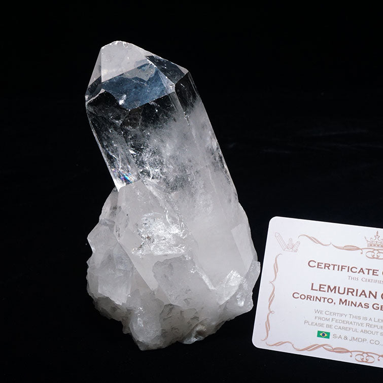 レムリアンシード 水晶 クラスター ブラジル ミナスジェライス州 コリント産 証明書付属 一点物 282-342