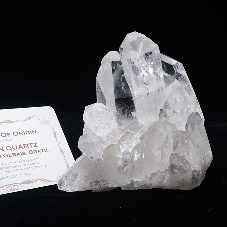 レムリアンシード 水晶 クラスター ブラジル ミナスジェライス州 コリント産 証明書付属 一点物 282-346