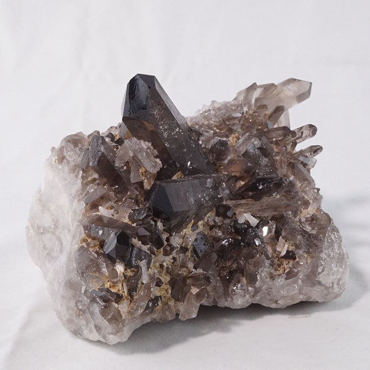 スモーキークォーツ クラスター モリオン 黒水晶 原石 ブラジル