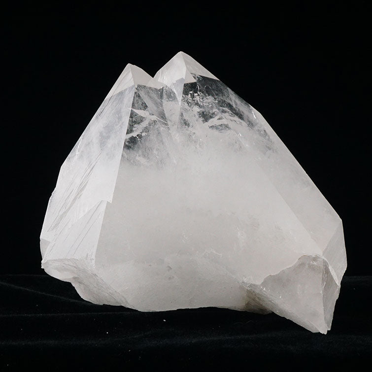 水晶 クラスター 虹入り ツインクリスタル アーカンソー産 282-386