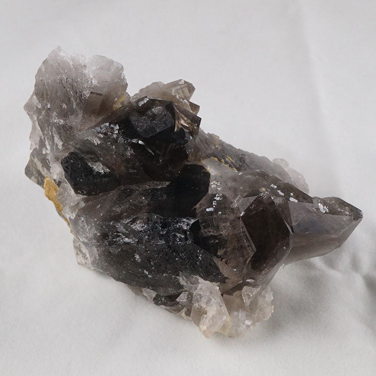スモーキークォーツ クラスター モリオン 原石 黒水晶 ブラジル産 282-403