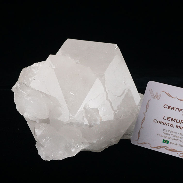 1.7Kg レムリアンシード 水晶 クラスター 原石 ブラジル ミナスジェライス州 コリント産 証明書付属 一点物 282-407