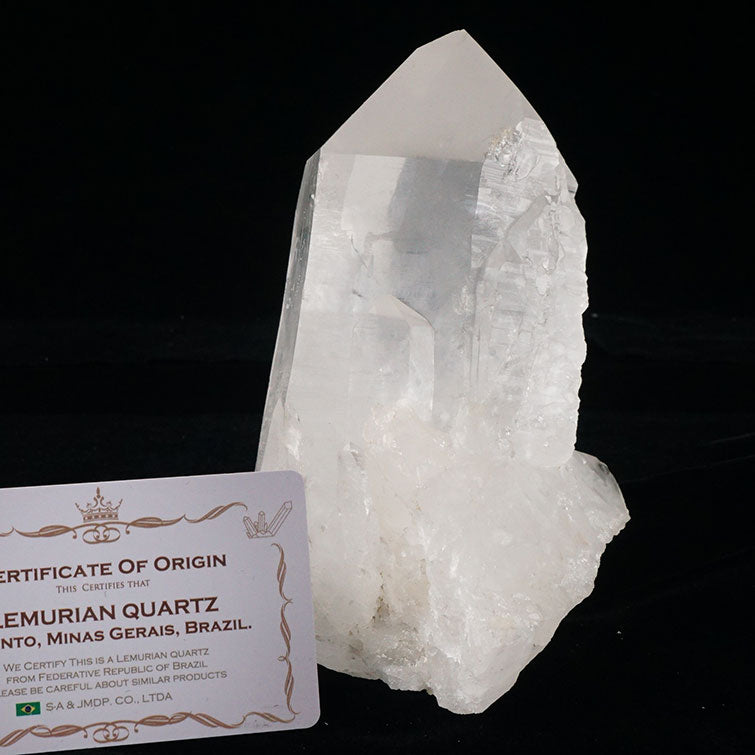 1.2Kg レムリアンシード 水晶 クラスター 原石 ブラジル ミナスジェライス州 コリント産 証明書付属 一点物 282-440