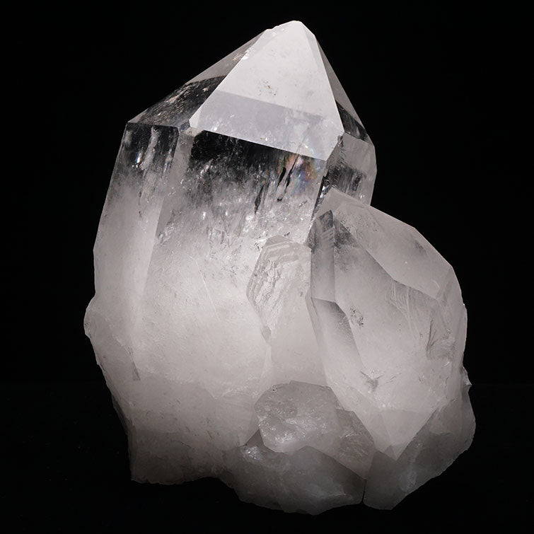 水晶 クラスター 虹入り アーカンソー産 原石 一点物 282-483
