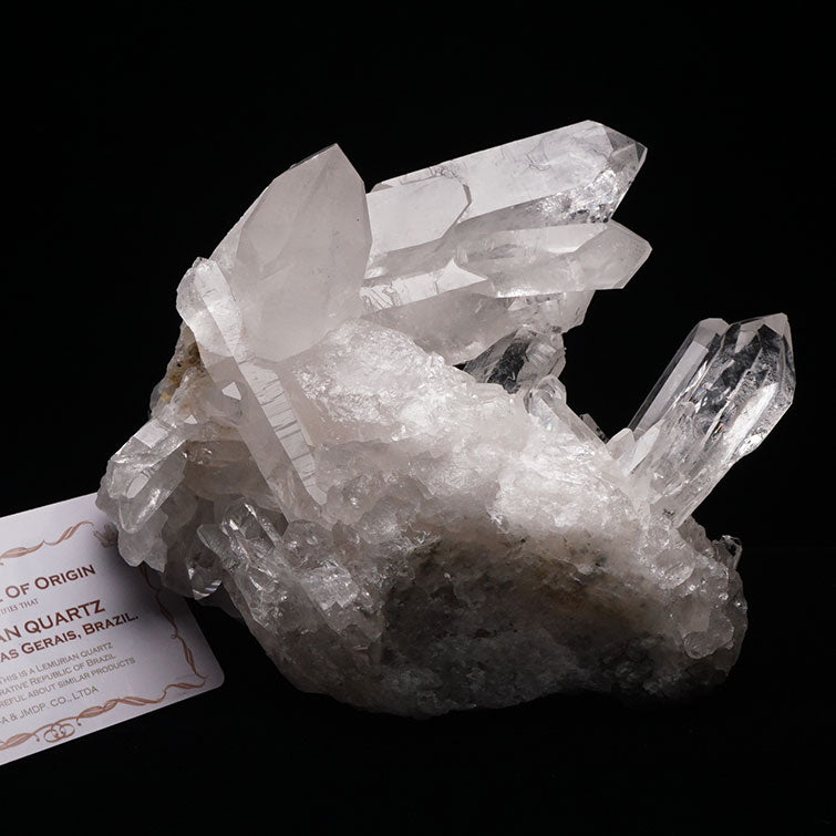 1.3Kg レムリアンシード 水晶 クラスター 虹入り ブラジル ミナスジェライス州 コリント産 証明書付属 一点物 282-490