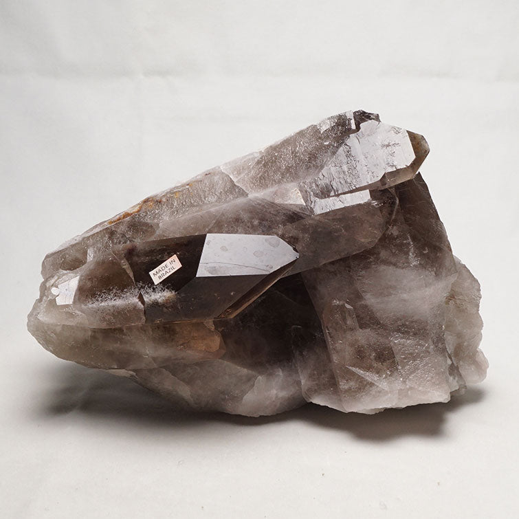 虹入りスモーキークォーツクラスター原石 黒水晶モリオン 1.4Kg スモーキークォーツ クラスター 原石 煙水晶 モリオン 黒水晶