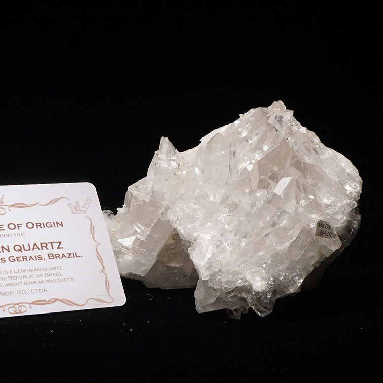 レムリアンシード 水晶 クラスター ブラジル ミナスジェライス州 コリント産 証明書付属 一点物 282-531