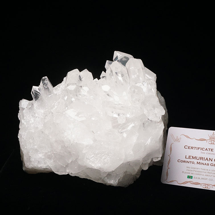 2.2Kg レムリアンシード 水晶 クラスター ブラジル ミナスジェライス州 コリント産 証明書付属 一点物 282-541