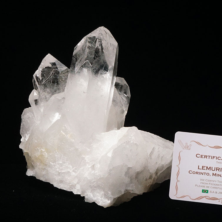 1.1Kg レムリアンシード 水晶 クラスター ブラジル ミナスジェライス州 コリント産 証明書付属 一点物 282-562