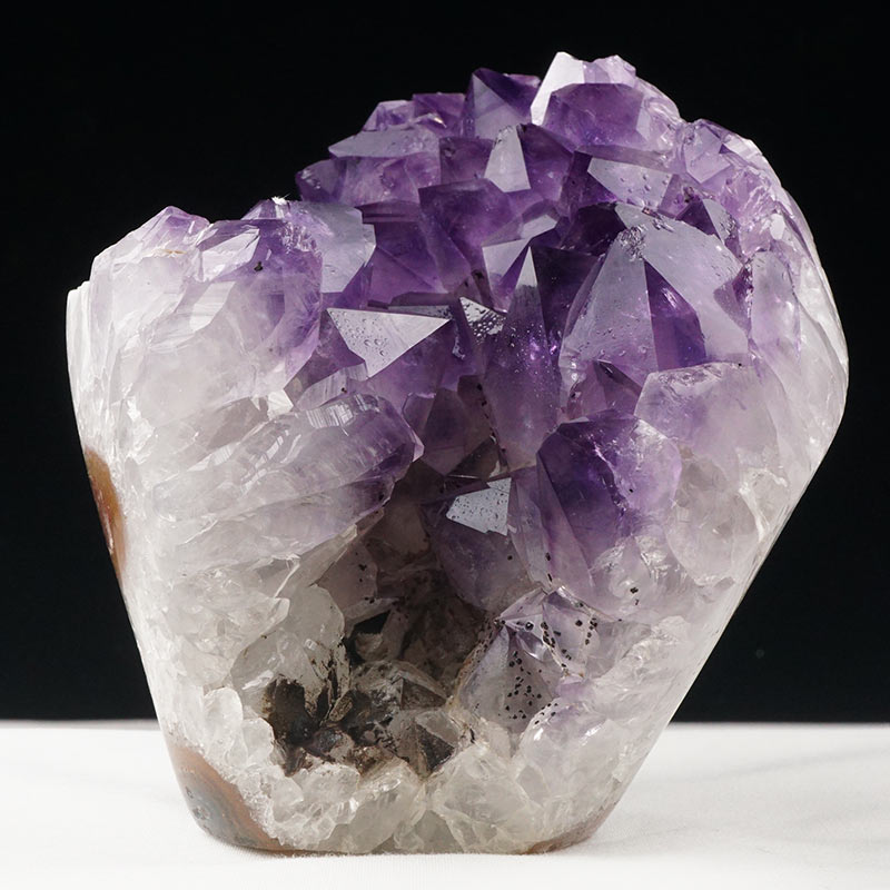 1.2Kg アメジスト クラスター 原石 ウルグアイ産 花型 フラワー amethyst 一点物 282-566