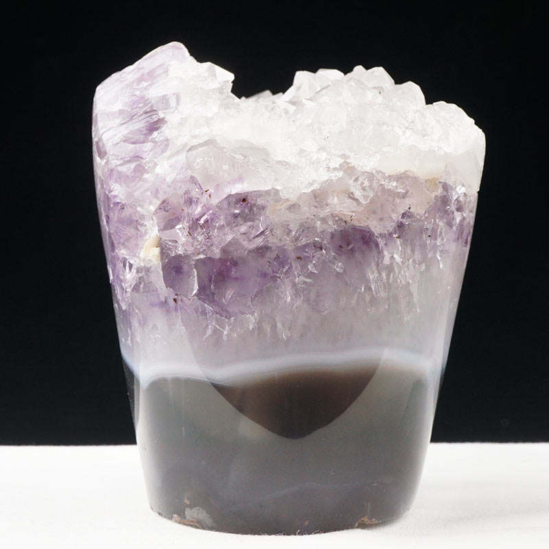 ウルグアイ アメジスト アメシスト クラスター 原石 1162g 台付