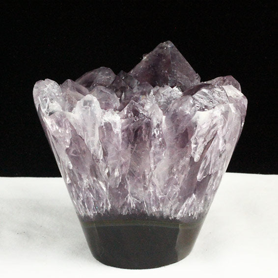 アメジストクラスター 原石 ウルグアイ産 花型 フラワー amethyst 一点物 282-651