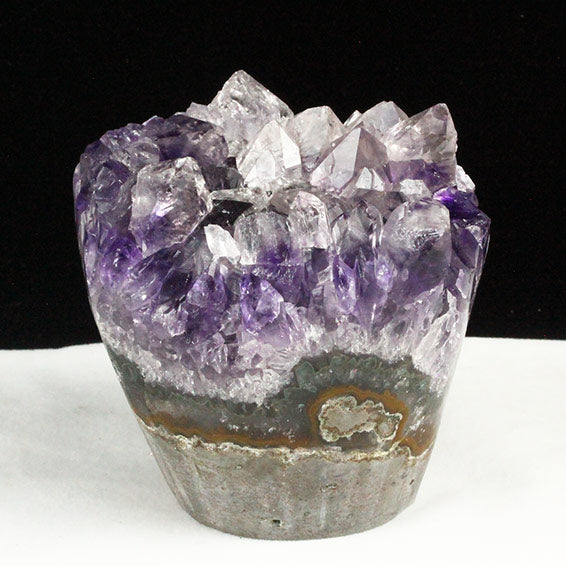 アメジストクラスター 原石 ウルグアイ産 花型 フラワー amethyst 一点物 282-652