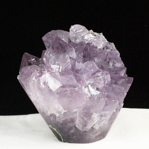 アメジストクラスター 原石 ウルグアイ産 花型 フラワー amethyst 一点物 282-654