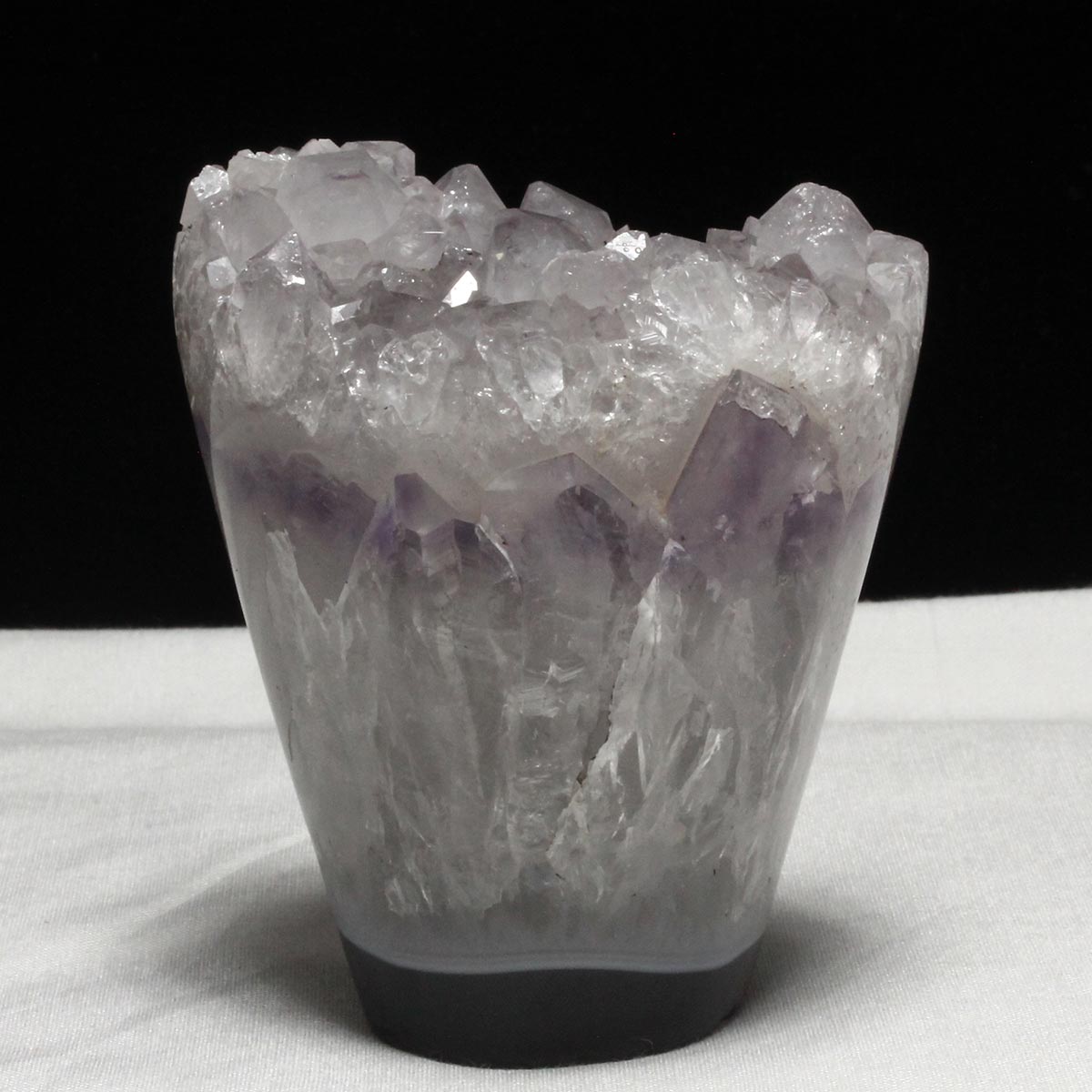アメジストクラスター 原石 ウルグアイ産 花型 フラワー amethyst 一点