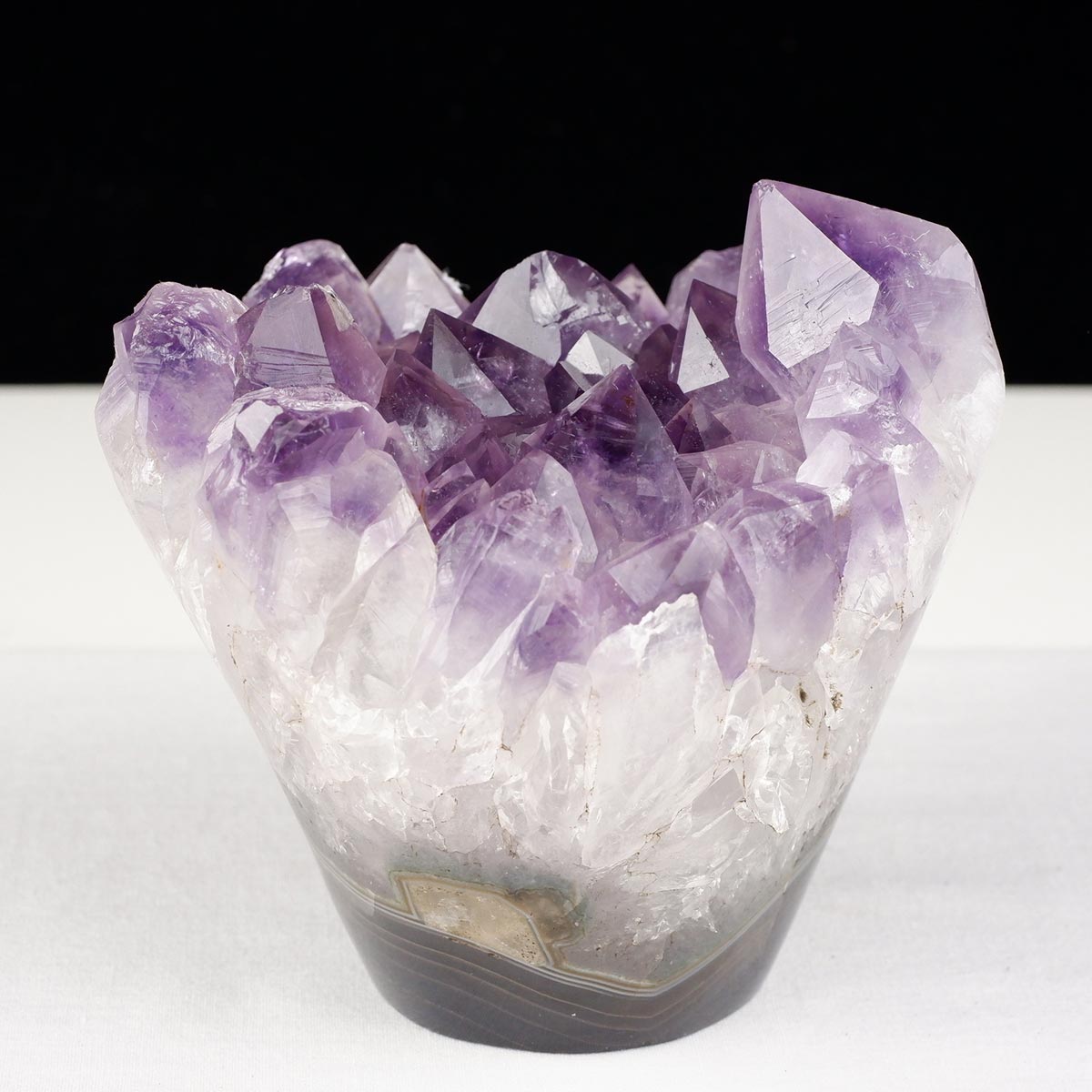 1Kg アメジストクラスター 原石 ウルグアイ産 花型 フラワー amethyst