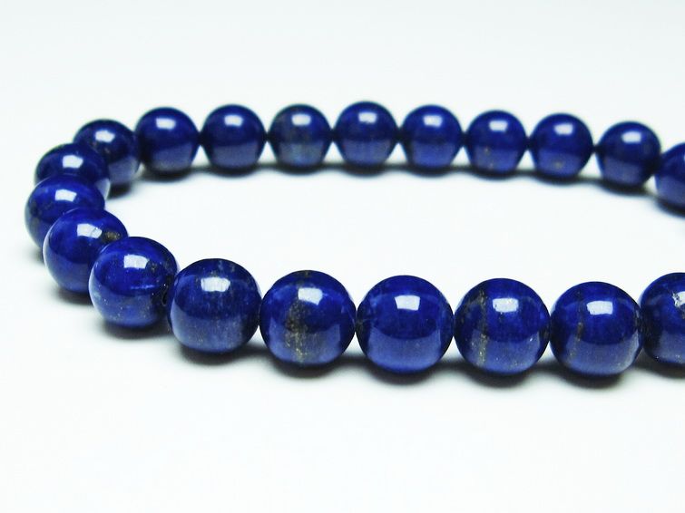 ラピスラズリ ブレスレット 8mm 一点物 111-31074