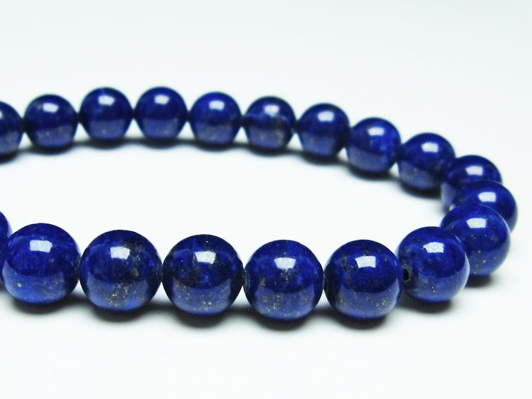 ラピスラズリ ブレスレット 8mm 一点物 111-31080