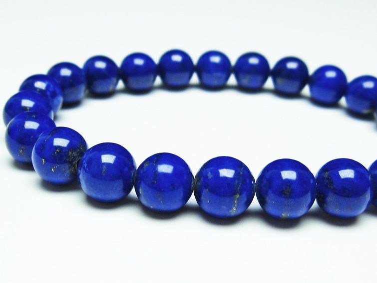 ラピスラズリ ブレスレット 8mm 一点物 111-31081