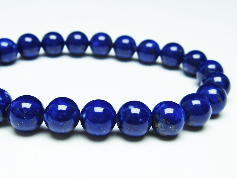 ラピスラズリ ブレスレット 8mm 一点物 111-31088