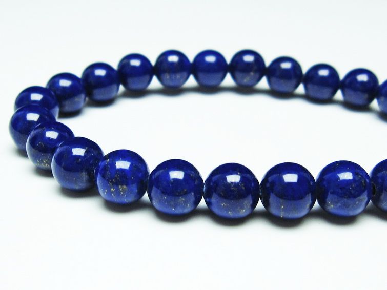 ラピスラズリ ブレスレット 8mm 一点物 111-31089