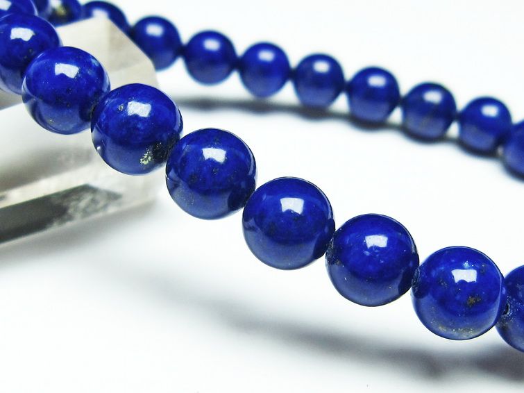 ラピスラズリ ブレスレット 8mm 一点物 111-31095