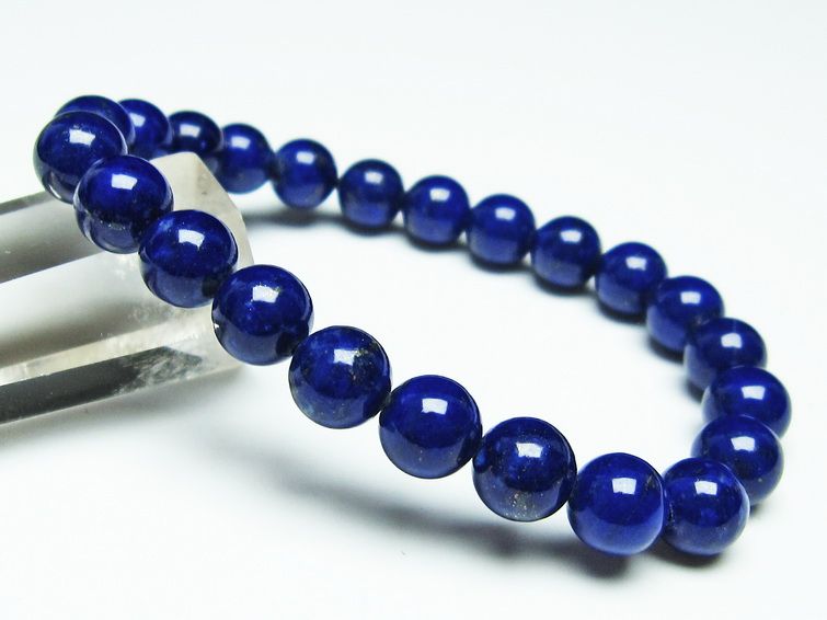 ラピスラズリ ブレスレット 8mm 一点物 111-31096