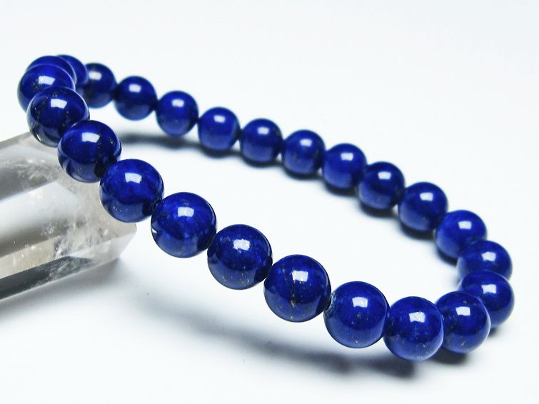 ラピスラズリ ブレスレット 8mm 一点物 111-31105