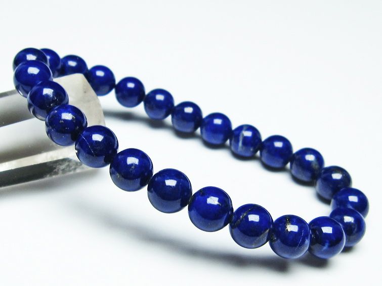 ラピスラズリ ブレスレット 8mm 一点物 111-31107