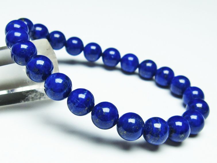 ラピスラズリ ブレスレット 8mm 一点物 111-31113
