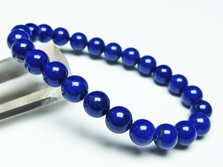 ラピスラズリ ブレスレット 8mm 一点物 111-31127