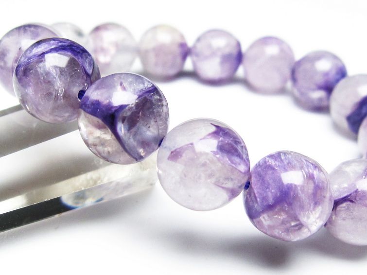 チャロアイト ブレスレット 13mm エンジェルシリカ 一点物 111-32034